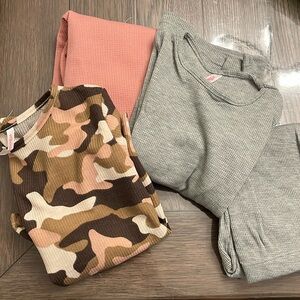 NWT  Pajamas pink thermal size 7/8 3pk